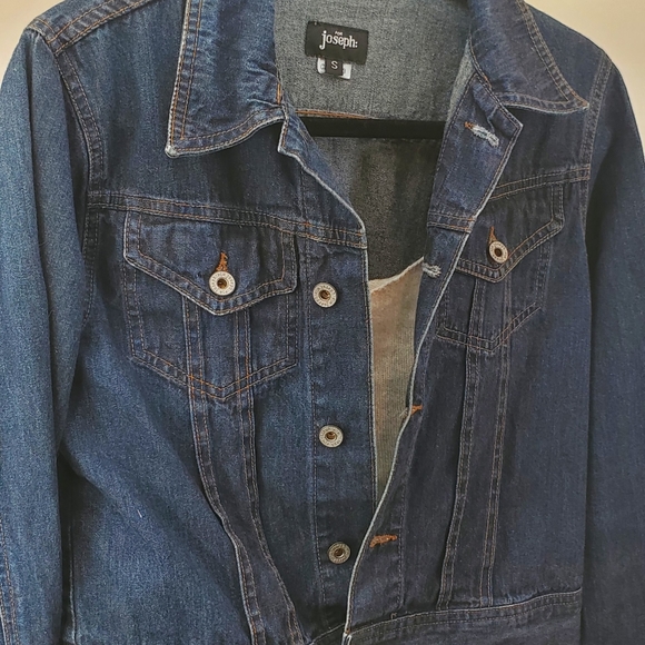 Designer Cropped for Joseph Jean Jacket, Size Small - Picture 3 of 10